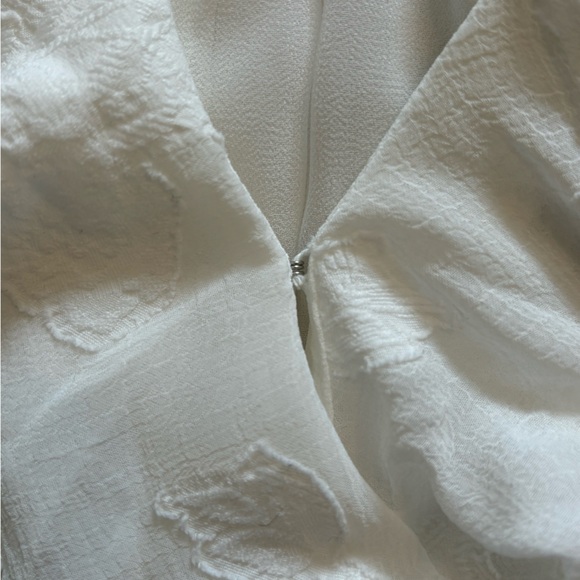Anthropologie White Long-Sleeved Wrap Blouse - Picture 9 of 12